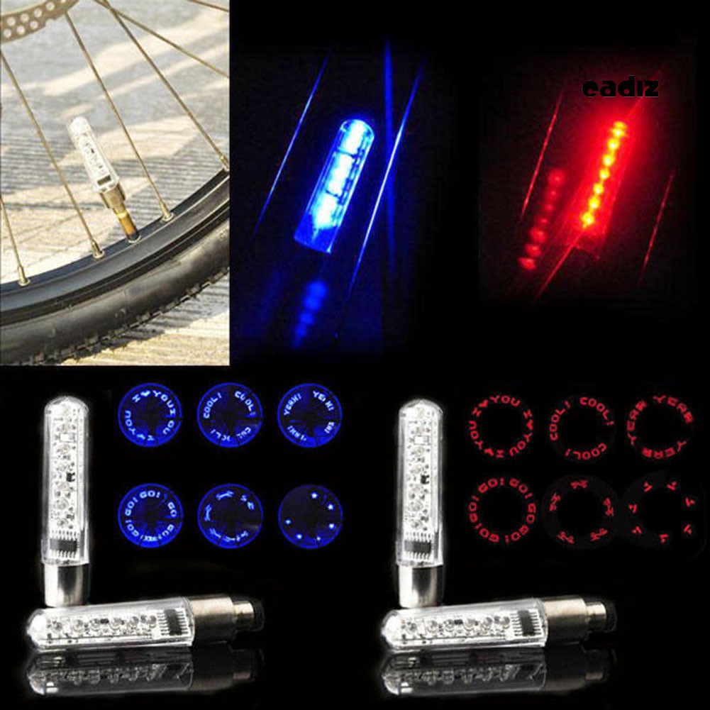 Đèn Led 7 Bóng Cho Lốp Xe Đạp / Xe Máy Tiện Lợi