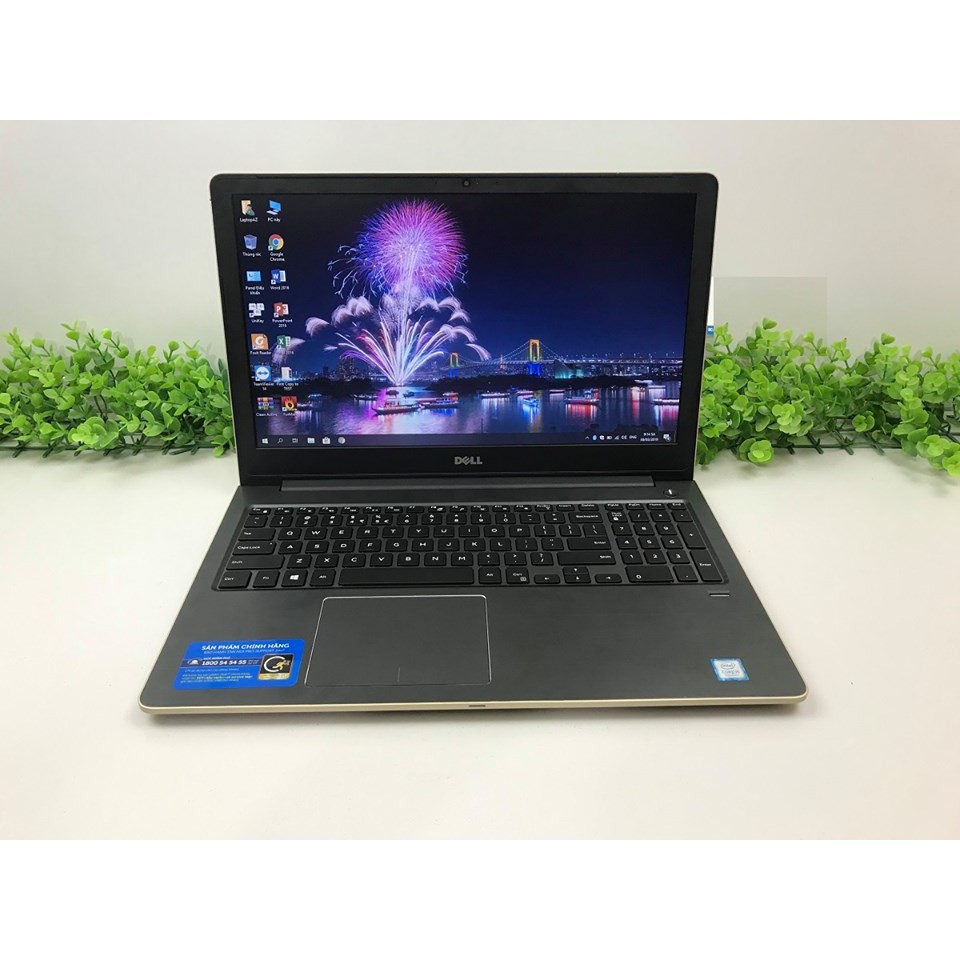 Máy Tính Laptop Dell Vostro V5568 (Core Kaby lake I5-7200U, Ram 8GB, SSD 128GB + 1TB HDD, VGA GF 940MX 2GB) màu Glod