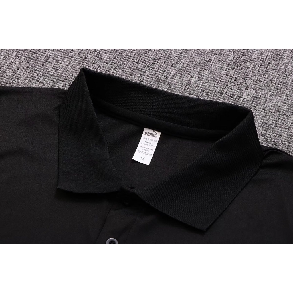 C923# Áo Thun Thể Thao Tay Ngắn 2223Polo Manchester City Màu Đen Mau Khô Size S-XXL