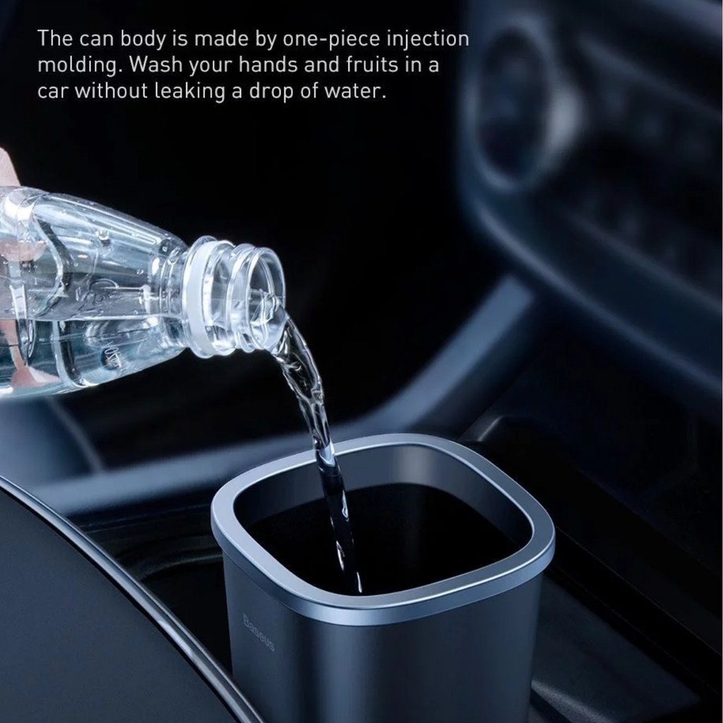 [Chính Hãng - Sẵn]Bình đựng rác mini Baseus Dust-free Vehicle Mounted Trash Can đùng trên ô tô hoặc bàn làm việc - LV753