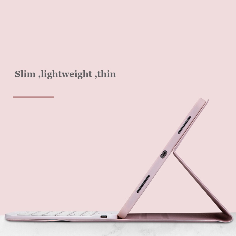 Bao da máy tính bảng siêu mỏng nhẹ có bàn phím và ngăn cắm bút cho SAMSUNG GALAXY TAB