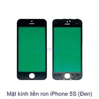 Mặt kính Liền Ron Ép Kính iP5S (Trắng/ Đen)