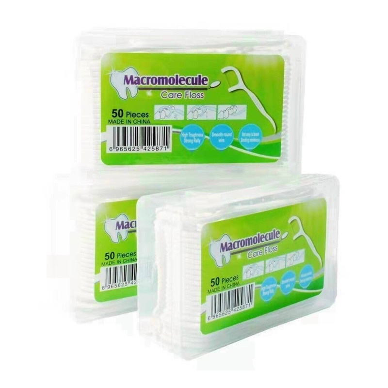 Hộp 50 chiếc tăm chỉ nha khoa, an toàn cho răng miệng Pk01