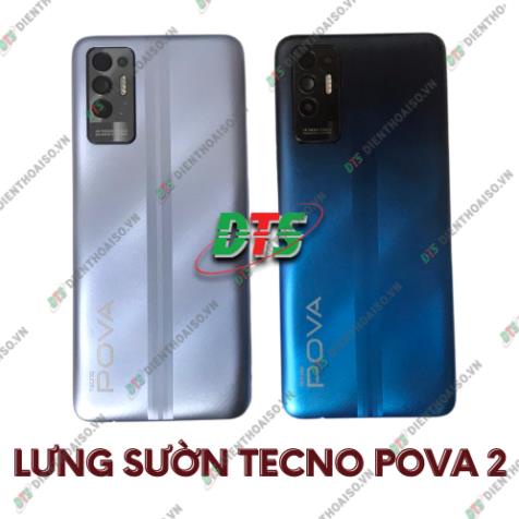 Lưng sườn tecno Pova 2 màu xanh, bạc