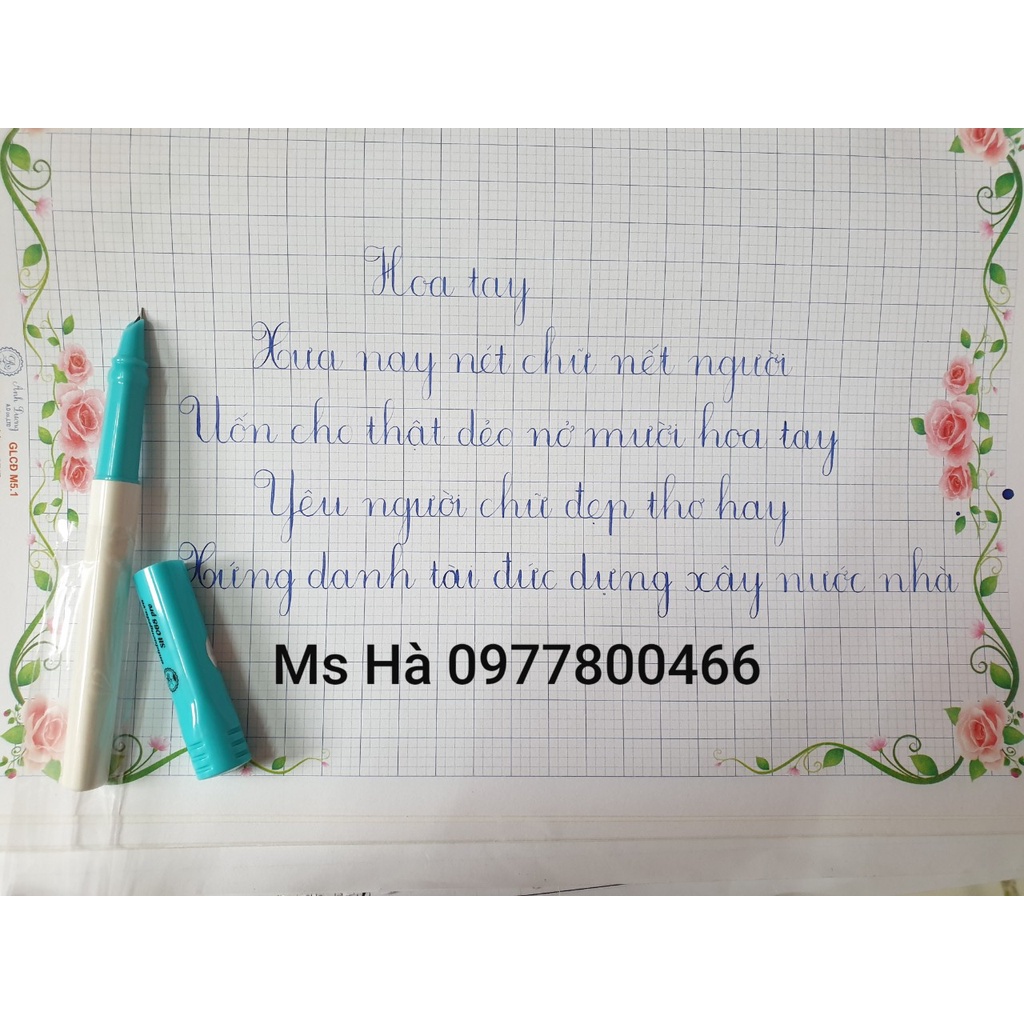 Bút mài thầy Ánh SH 068 pro - ngòi kim tinh lá tre, thanh đậm, có định vị tay cầm