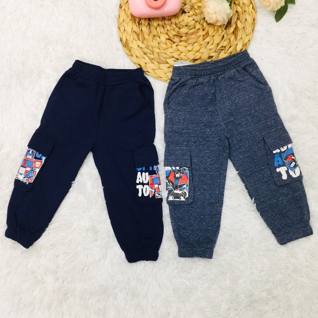 Quần dài cho bé trai thu đông chất cotton dày dặn size 2-6Y Dokma sale DQ788S Lamiha