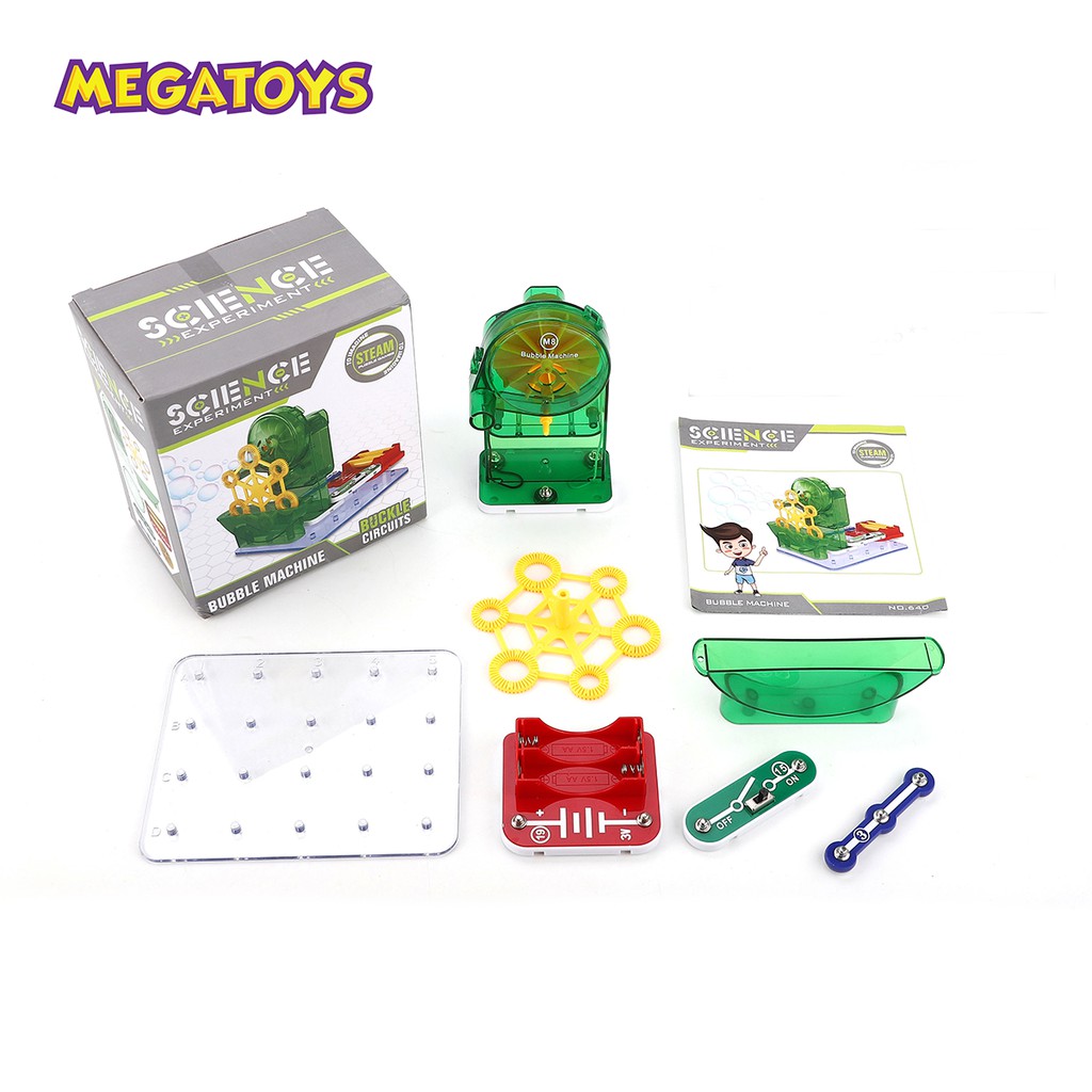 Đồ Chơi Giáo Dục Stem-Bộ Lắp Ráp Hệ Thống Thổi Bong Bóng Tự Động Sciene - 640