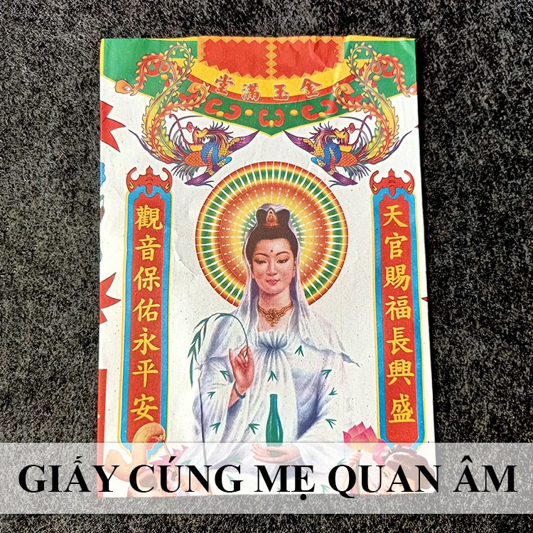 Bộ Giấy Cúng Phật Bà Quan Âm