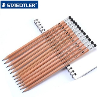 Hộp 12 chiếc bút chì thân mộc STAEDTLER EXAM 132 40 2B có tẩy
