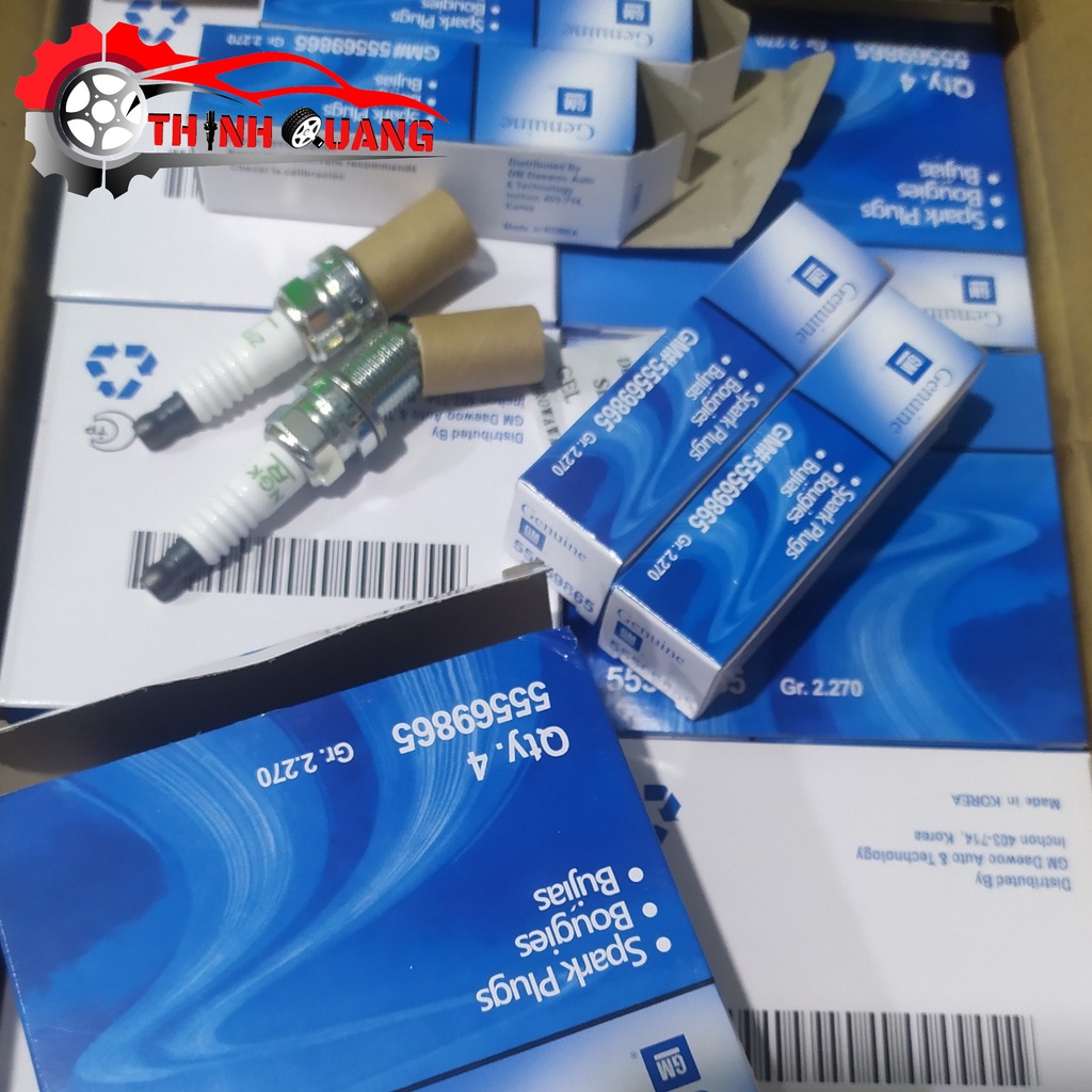 Bộ 4 bugi xe CHEVROLET CRUZE, ORLANDO, DAEWOO LACETTI