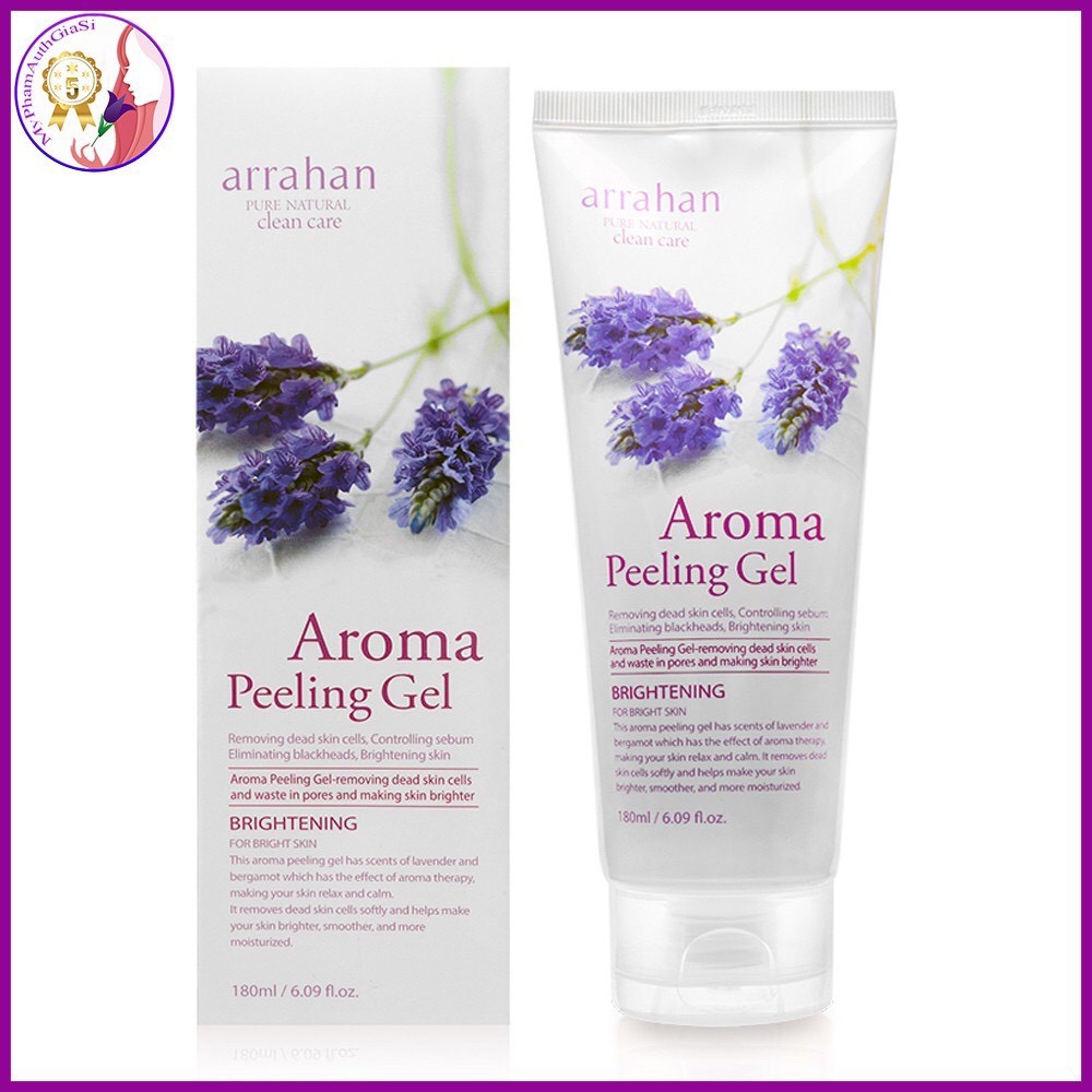 Gel tẩy da chết, tẩy tế bào chết hoa oải hương 180ml - Arrahan Aroma Peeling Gel - [Chính Hãng Hàn Quốc] - 180ml