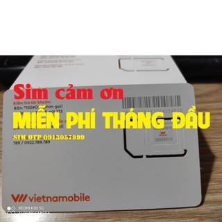SIM 4G Vietnamobile -  FREE data tháng đầu. Miễn phí mạng tháng đầu
