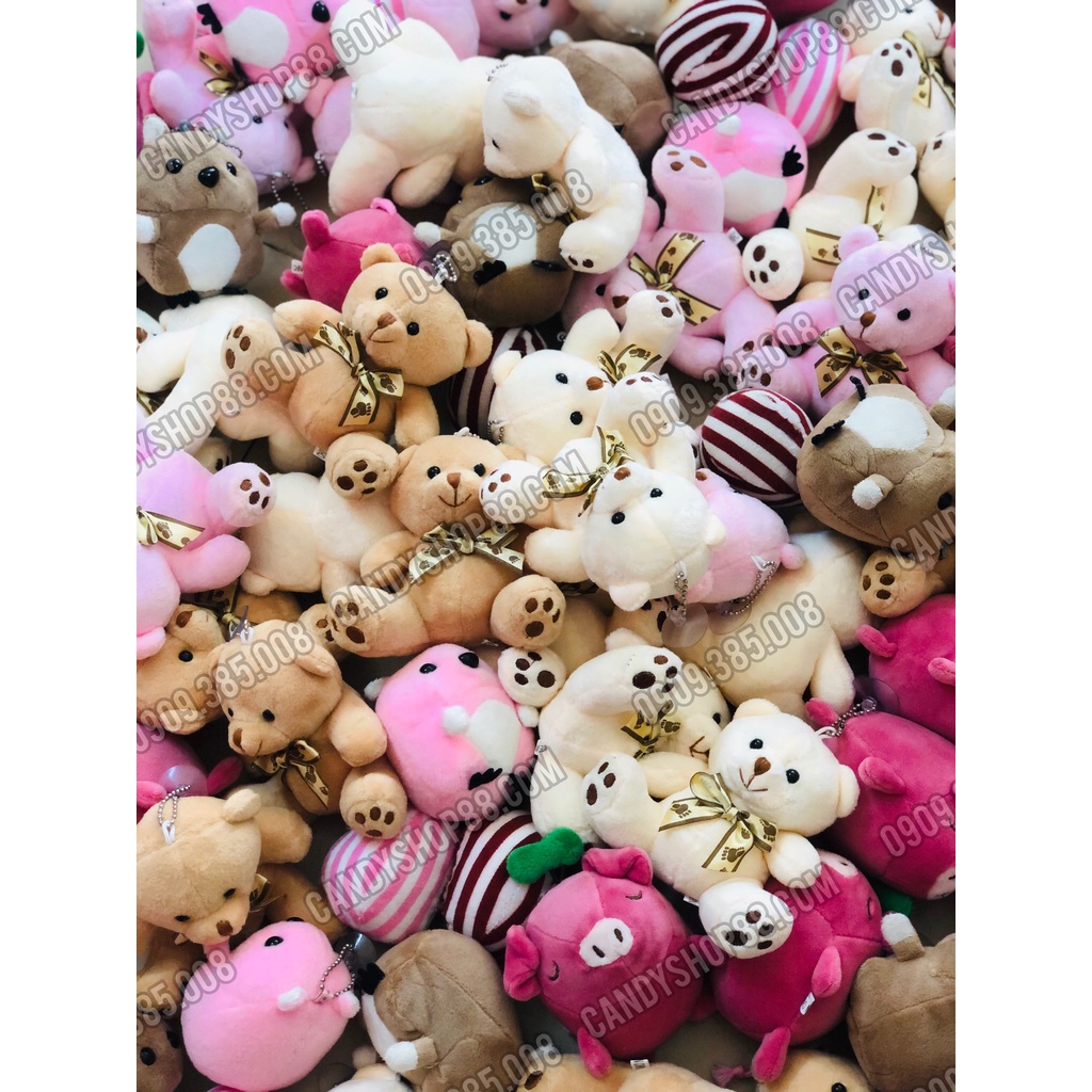 Móc khóa gấu bông Teddy dễ thương - Candyshop88