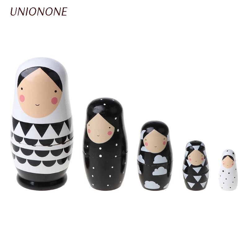 Bộ 5 Búp Bê Nga Matryoshka Bằng Gỗ