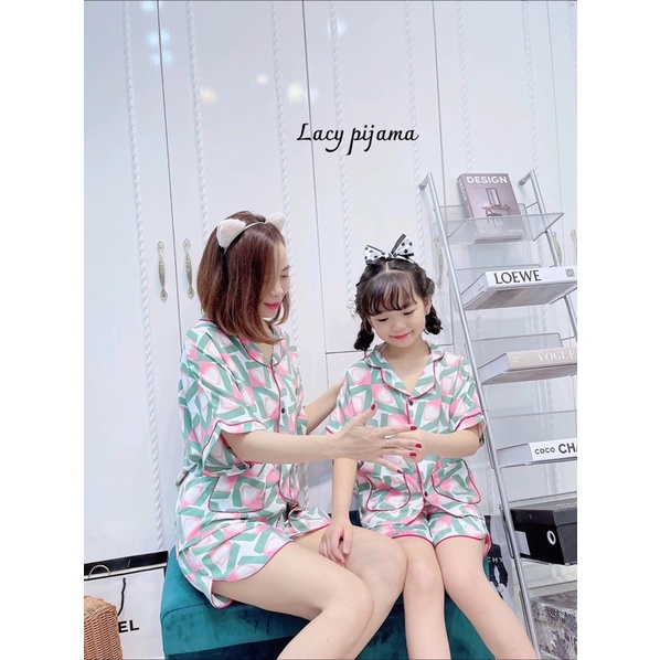 m4-6 : bộ lụa mẹ con 3 chất mango cực mát - blmc3