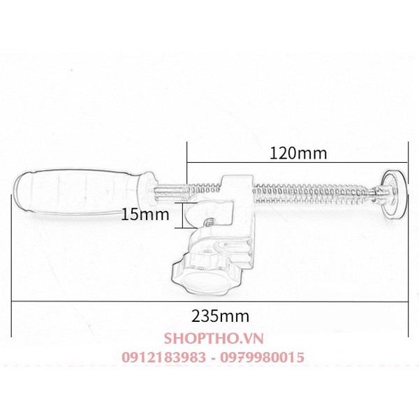 Cảo ép bề mặt Mytec, vam gỗ , lấy mặt phẳng gỗ