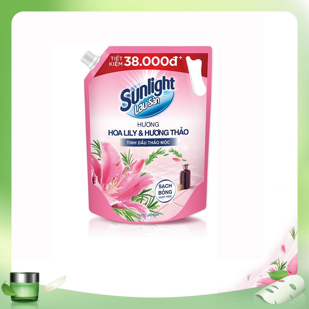 Nước Lau Sàn Sunlight Tinh Dầu Thảo Mộc Túi 3.6 Kg