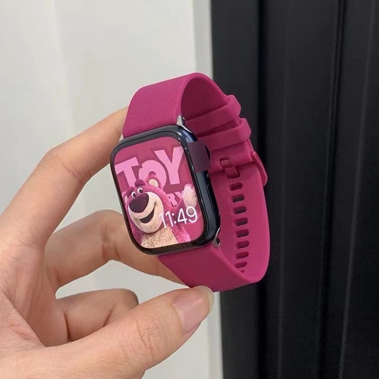 Dây Đeo Đồng Hồ 2022 Bằng Silicon Chuyên Dụng Cho Apple Watch 49mm 45mm 41mm 44mm 40mm 38mm 42mm 44 42 38 40 45 mm i-Watch serie ultra 8 3 4 5 6 se 7