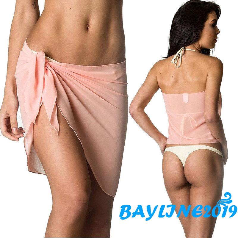 Chân váy chiffon màu trơn quyến rũ cho nữ