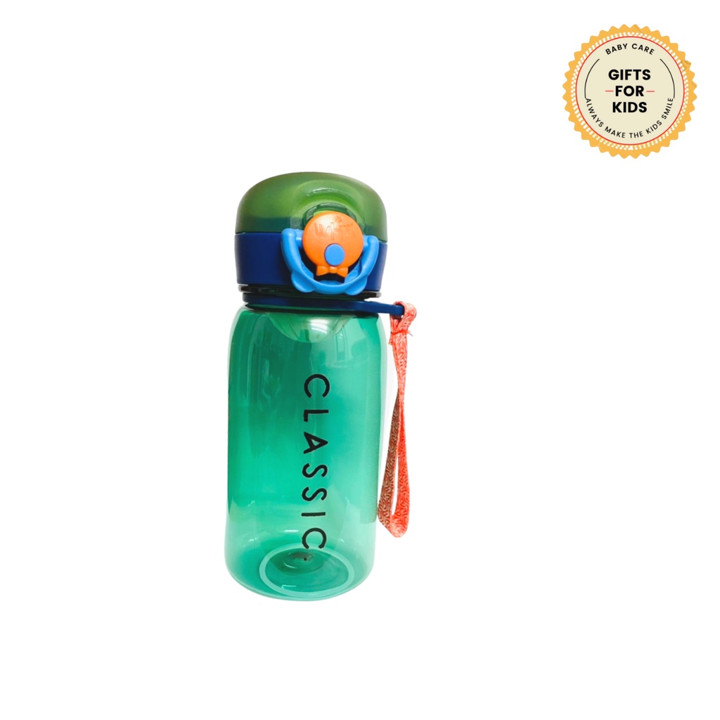 Bình nước tiện ích dễ thương Classic 400ml 4 màu cho bé yêu.