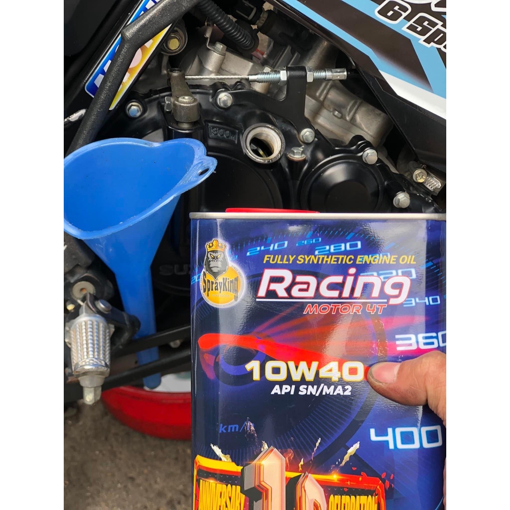 Nhớt Sprayking Racing 10w40_1L Full tổng hợp dành cho xe máy