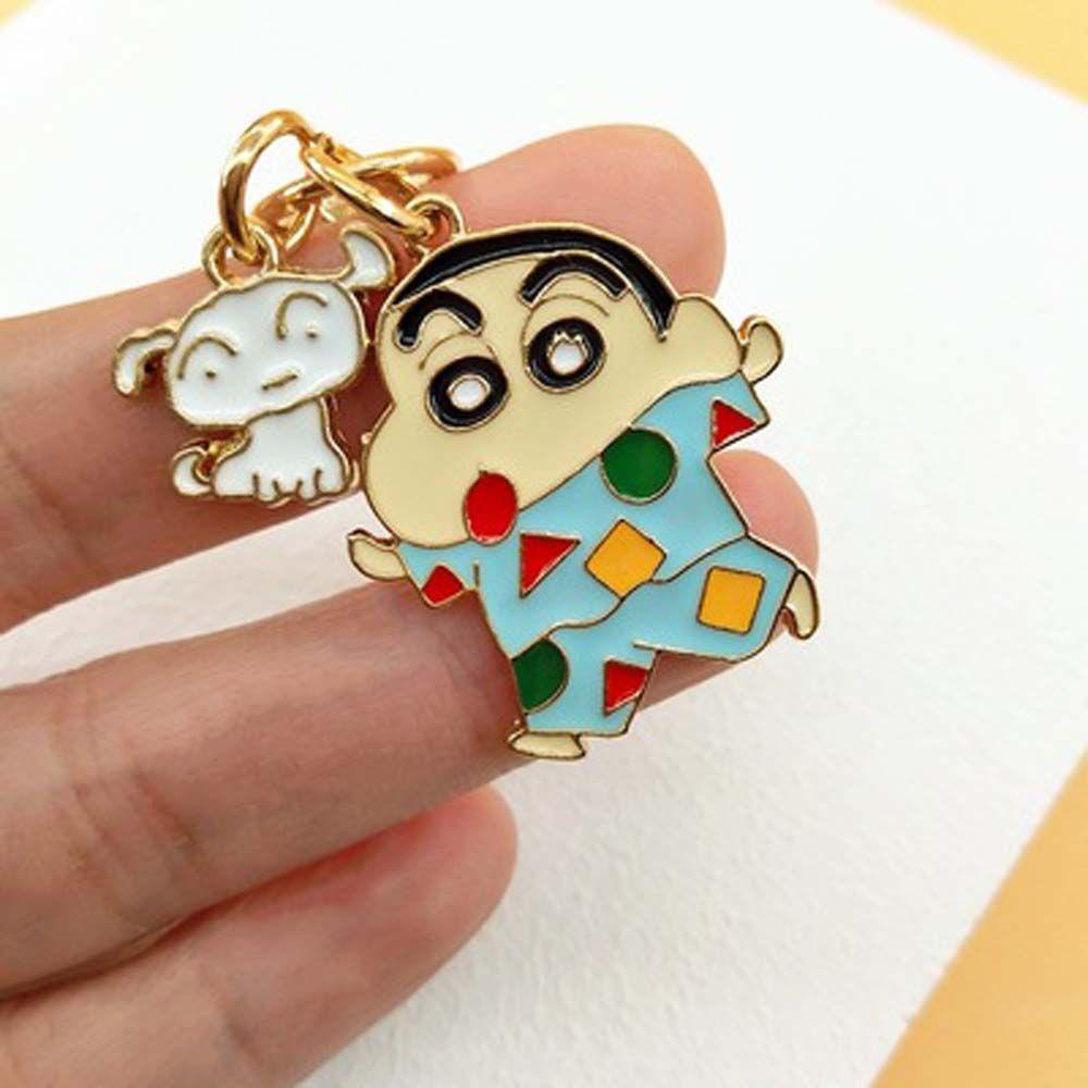 AUGUSTINA Móc Khóa Hình Cậu Bé Bút Chì Shin-chan Dễ Thương