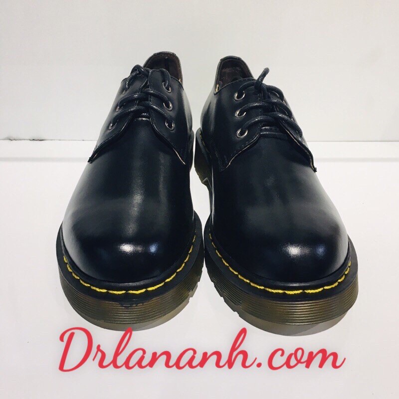 Giày nam Dr 1641 Black (đế vàng đen)