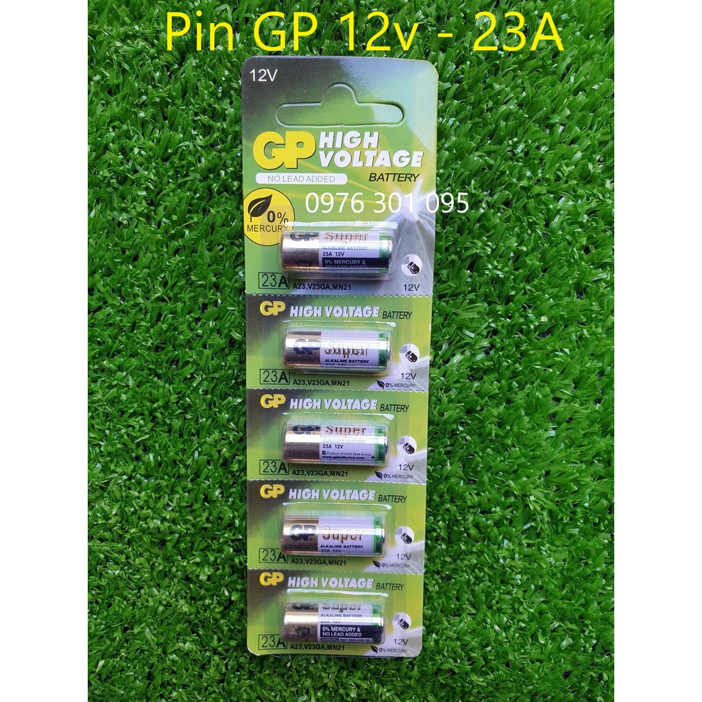 [1 viên ] Pin GP 12V 23A Dùng cho chuông cửa, điều khiển cửa cuốn, thiết bị chống trộm