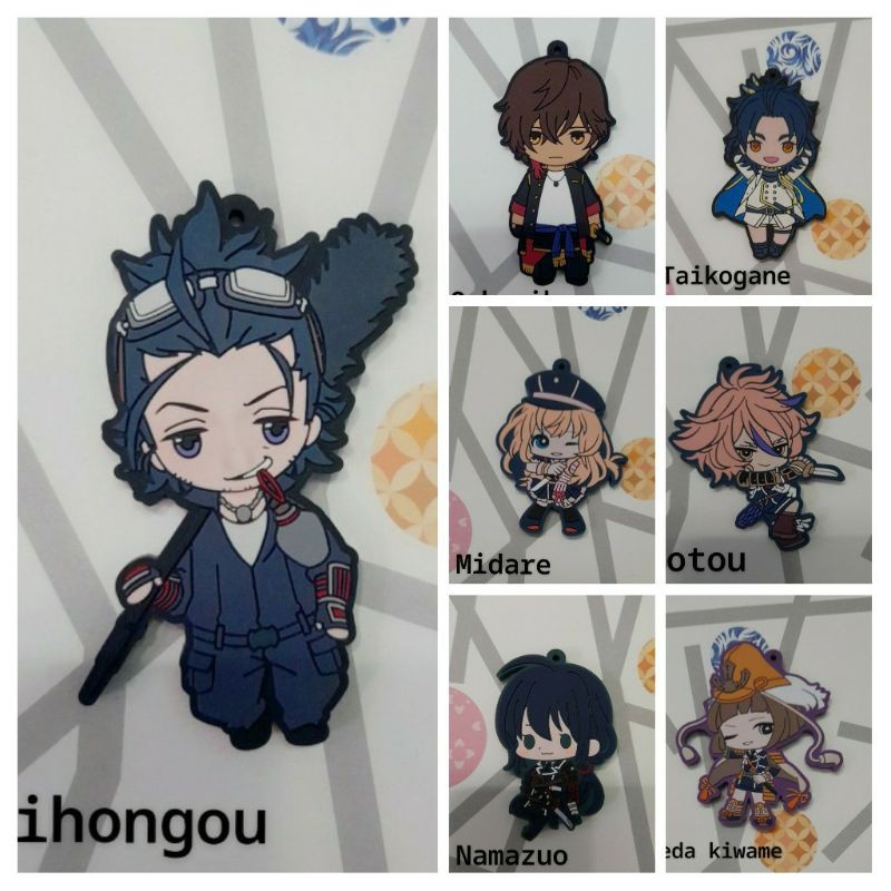 Đồng giá 30k/ 1 bé móc khóa nhựa dẻo Touken Ranbu