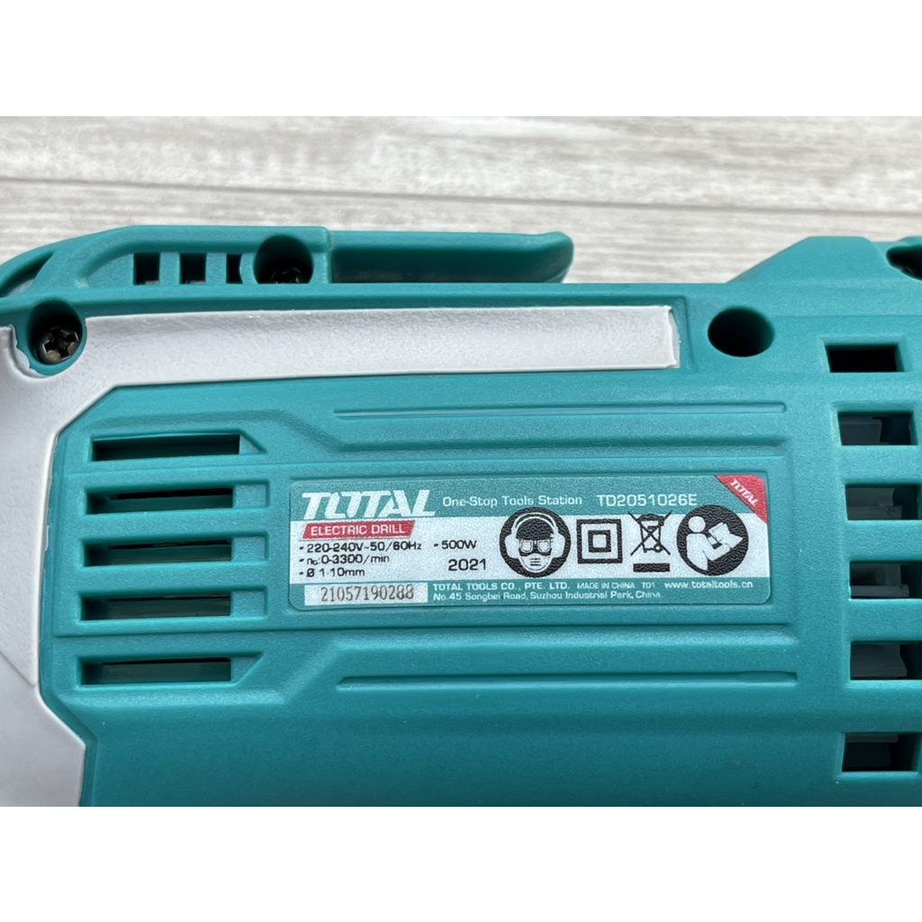 MÁY KHOAN ĐIỆN TOTAL 500W - 10M TD2051026E