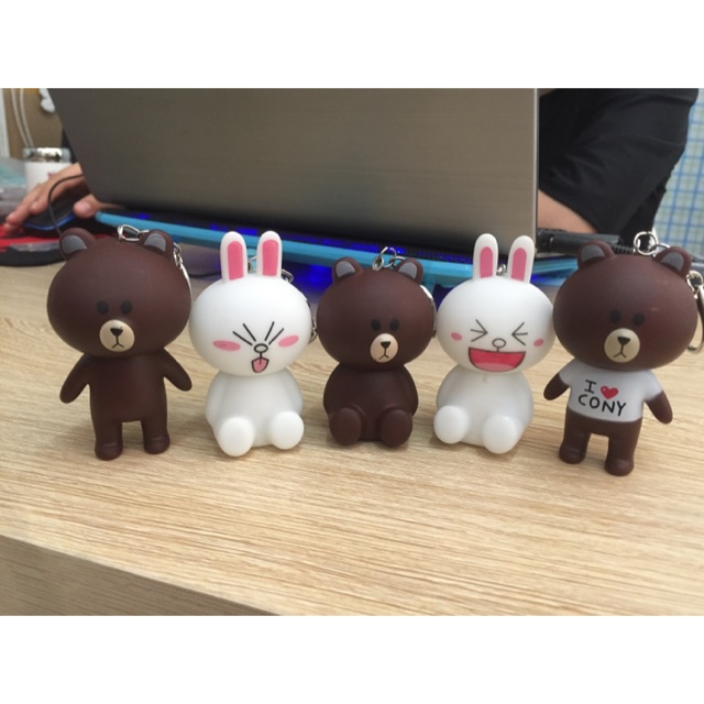 Móc khoá gấu brown, thỏ cony và vịt sally sỉ từ 10k