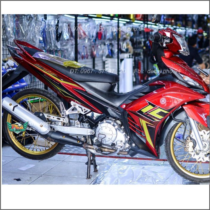 Tem Rời Exciter 135 Lc đỏ đen vàng (C)