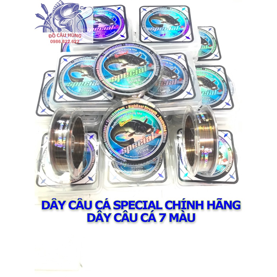 [TẢI CÁ LỚN] Dây cước câu cá 7 màu SPECIAL CƯỚC TẢI CÁ LỚN. CƯỚC CÂU CÁ XỊN. CƯỚC CÂU CÁ CHÍNH HÃNG