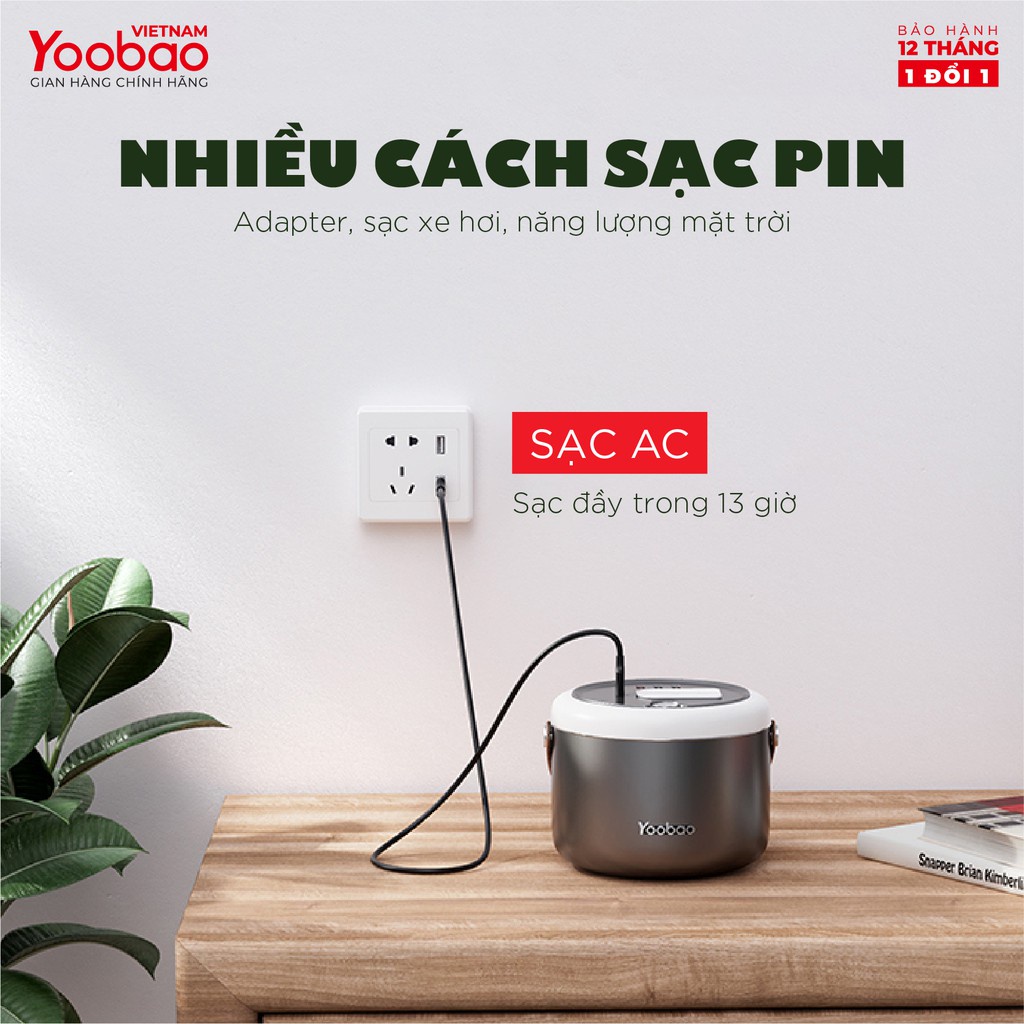 Kích nổ ắc quy ô tô kiêm sạc dự phòng Yoobao 150C 48000mAh -  - Sạc PD3.0 - Hàng chính hãng - Bảo hành 12 tháng 1 đổi