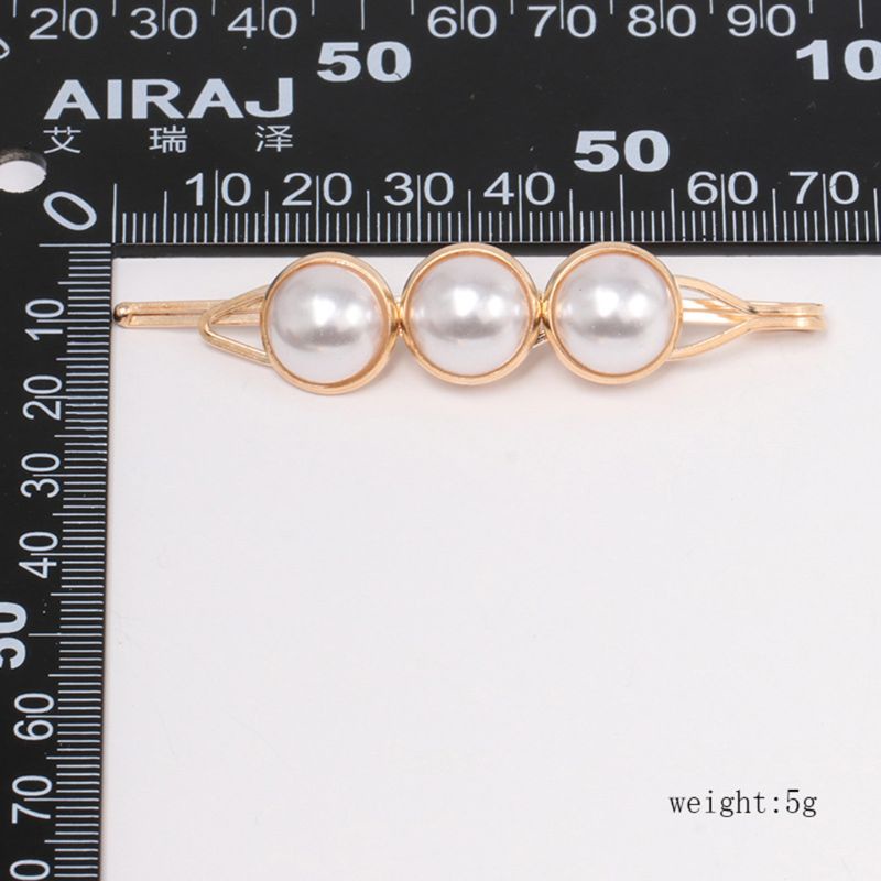 Kẹp Tóc Đính Đá / Ngọc Trai Giả Họa Tiết Hình Học / Ngôi Sao / Trái