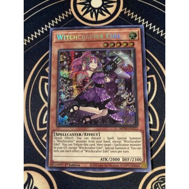 Thẻ Bài Yugioh: Witchcrafter Edel - MP20-EN222 - Prismatic Secret Rare 1st Edition