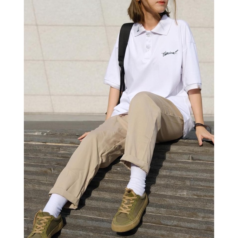 Quần kaki baggy Q023 nữ unisex trơn cạp chun dáng dài, ống suông basic 3 màu cá tính đi học đi chơi