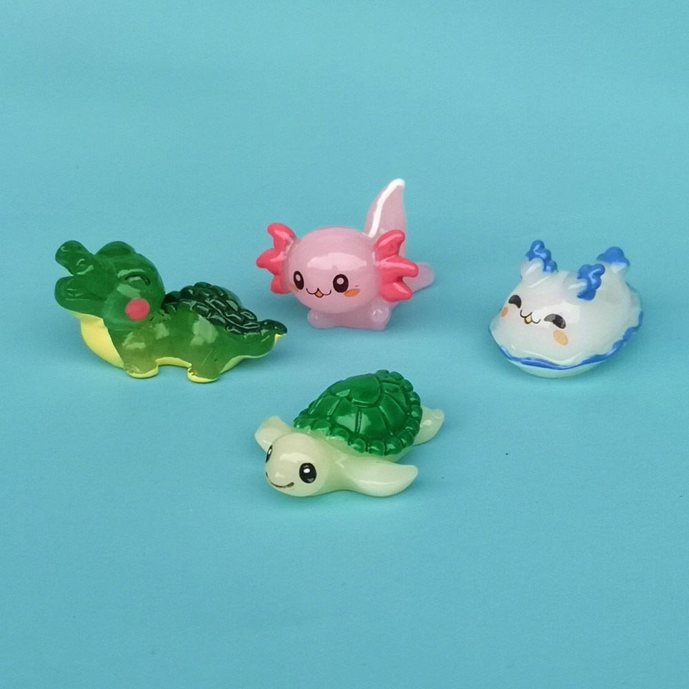 Set 10 Mô Hình Động Vật Biển Xinh Xắn Dùng Để Trang Trí