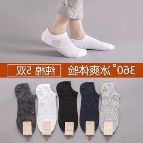 SET 10 ĐÔI TẤT LƯỚI NAM CỔ NGẮN THÔNG HƠI, THOÁNG CHÂN-giadungsieure