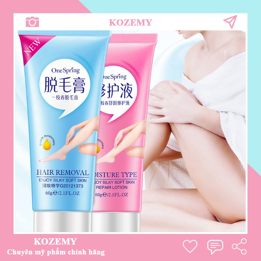 Kem tẩy lông nách vùng kín lông chân veet One Spring KOZEMY TL01 | BigBuy360 - bigbuy360.vn