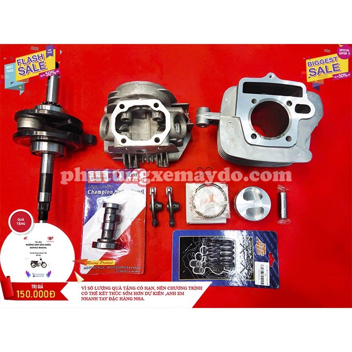 Đầu Lòng Wave Anpha,Wave Zx , Sirius 50 ,Wave @,Elegant 50,Dream Lên 54 Dên 13T3 Full Combo Như Hình