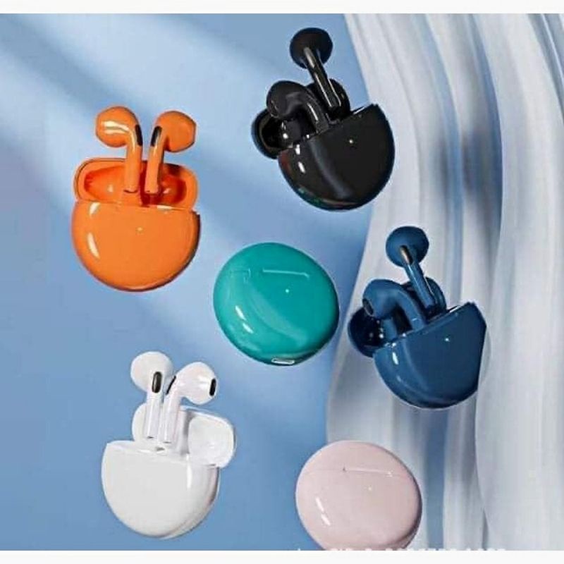 Tai nghe bluetooth không dây Pro 6 cảm biến đổi tên định vị âm thanh nổi và bass trầm Miibooshi D5.030.CA