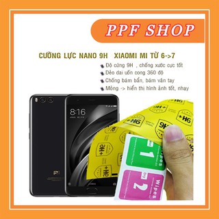 Kính cường lực dẻo nano xiaomi mi 6, mi 6x
