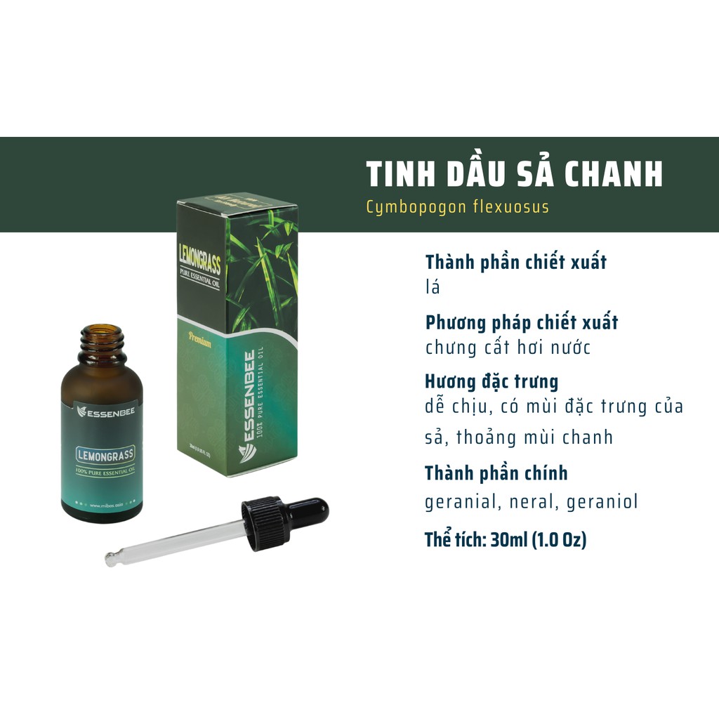 Tinh dầu Sả Chanh – Essenbee – 30ml