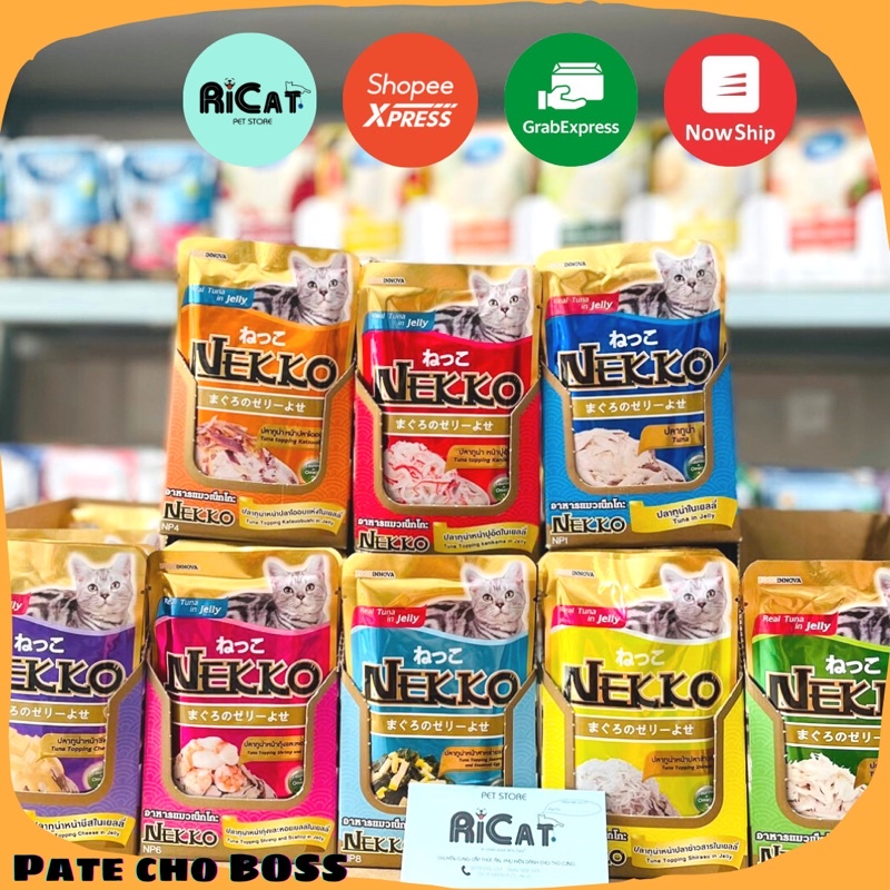 Combo Hộp 12-48 Gói Pate NEKKO Cho Mèo 70g Đủ 28 Vị