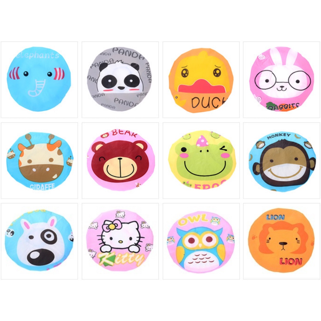 Mũ Trùm Đầu Ủ Tóc Khi Đi Tắm KUNBE, Chống Thấm Nước, Nhiều Hình Ngộ Nghĩnh