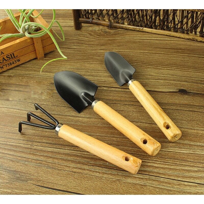 Bộ dụng cụ làm vườn loại To 3 món, cỡ đại- xẻng trồng cây cảnh, hoa- Xẻng xới đất trồng cây hoa rau sạch, hàng có sẵn