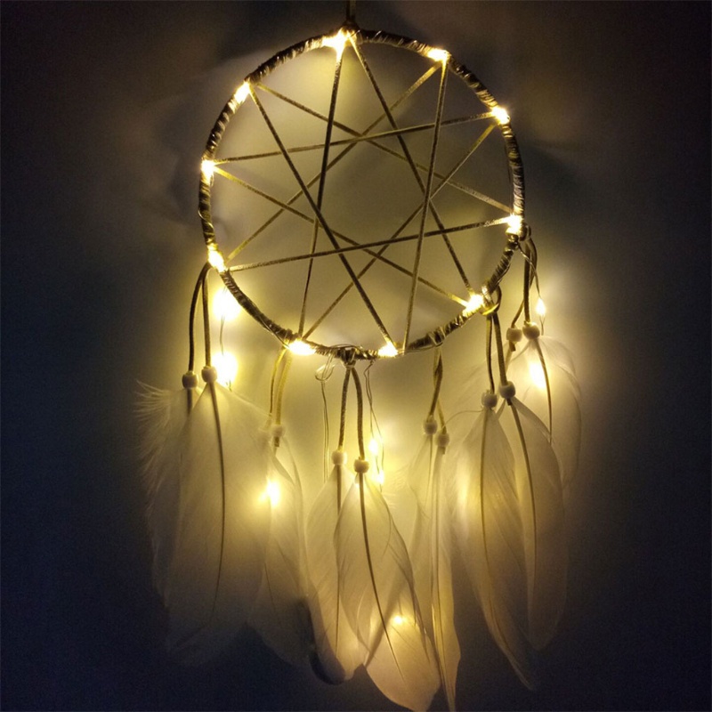 Vòng Bắt Giấc Mơ 5 / 10 / 13 / 25cm Bằng Nhựa Màu Trắng