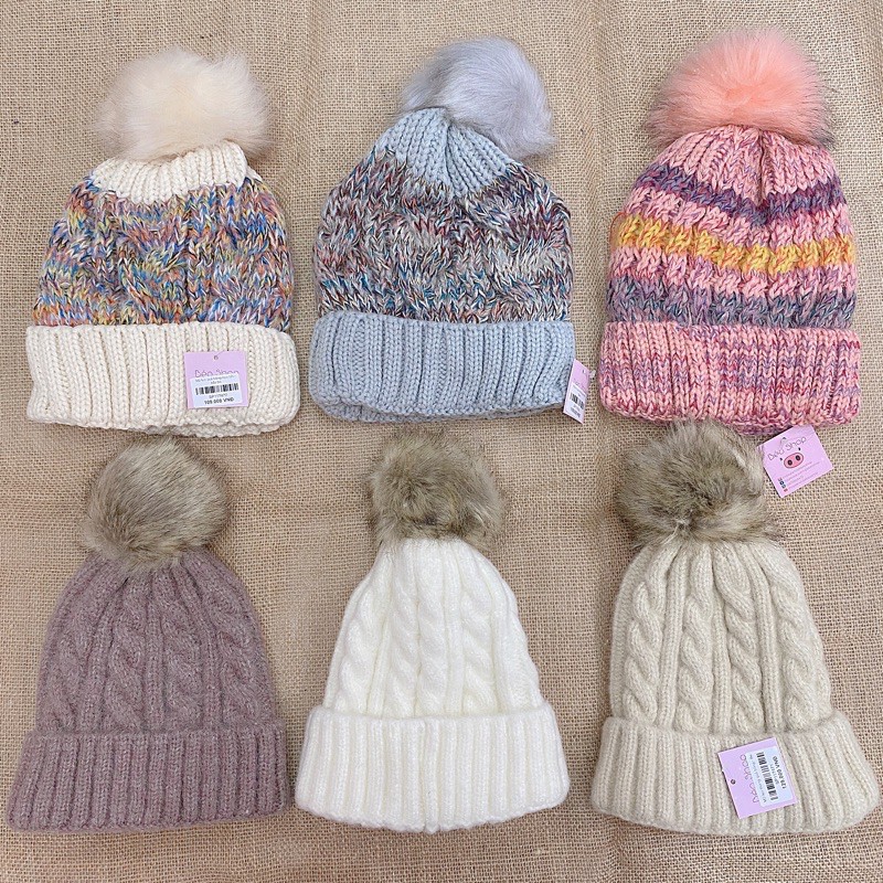 Mũ len lót nỉ giữ ấm mùa đông nam nữ thời trang Hàn quốc