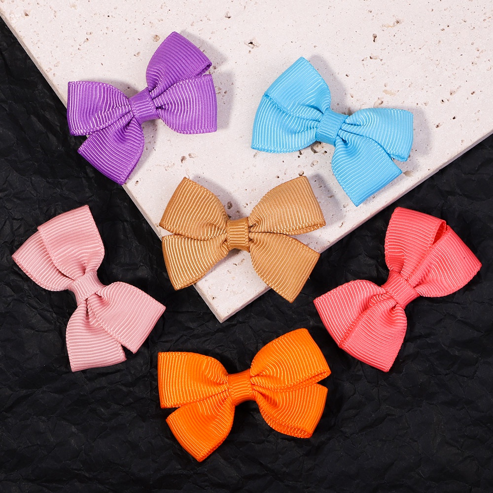 Set 10 kẹp tóc KIDSBOWS trang trí nơ màu sắc xinh xắn thời trang dành cho bé gái